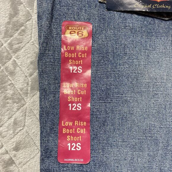 Vintage Route 66 *Sold at K-Mart * Y2K Women's LowRise Bootcut Jeans Sz 12 Short - Picture 11 of 13